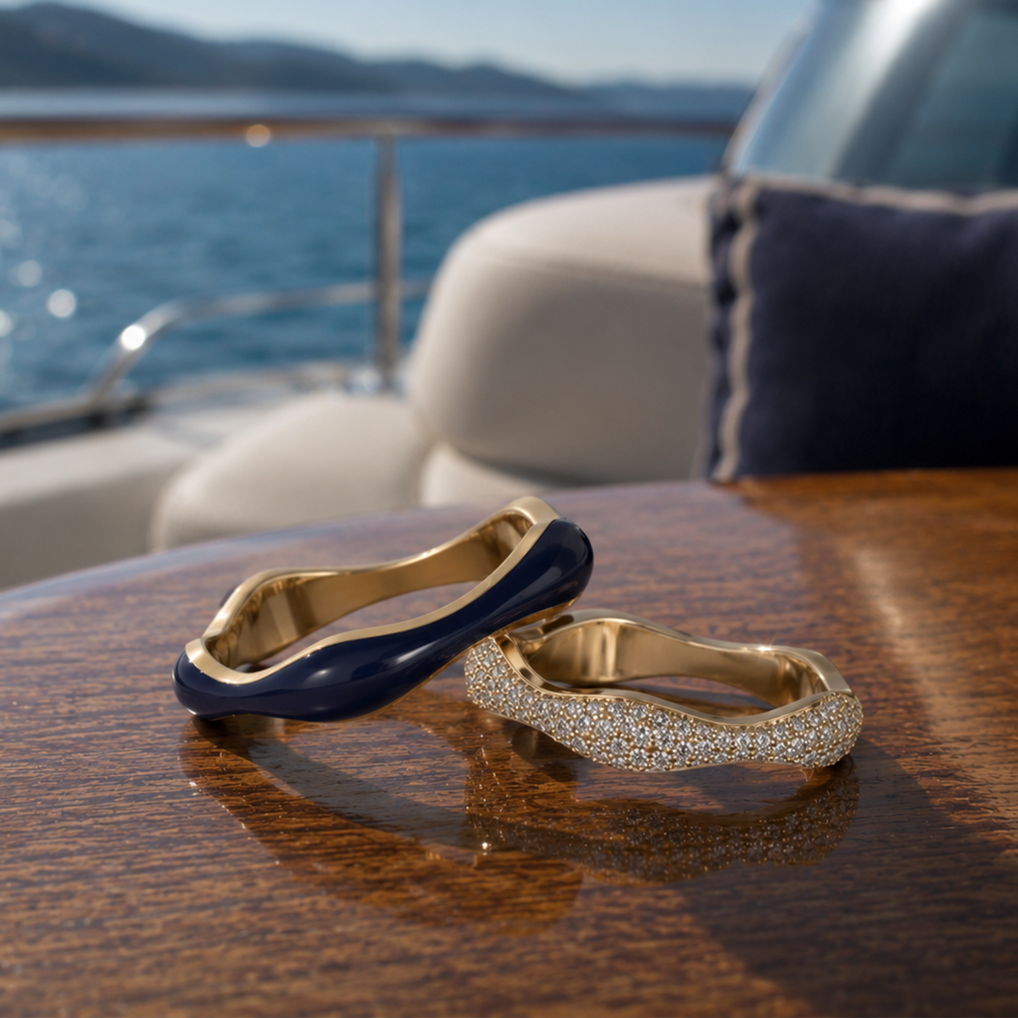 Sea Curve Diamond Ring