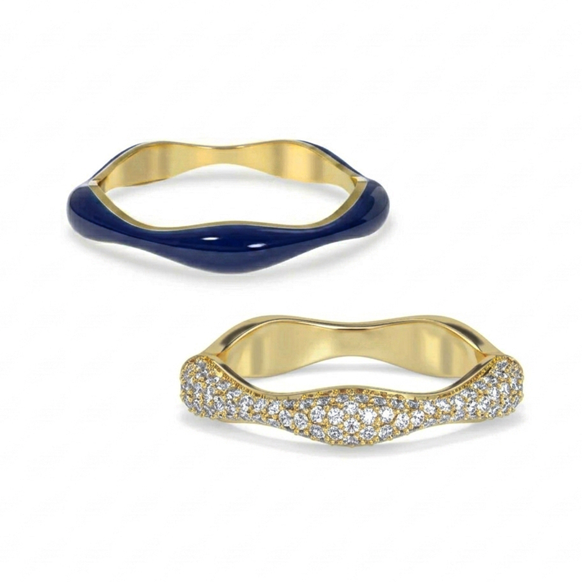 Sea Curve Diamond Ring