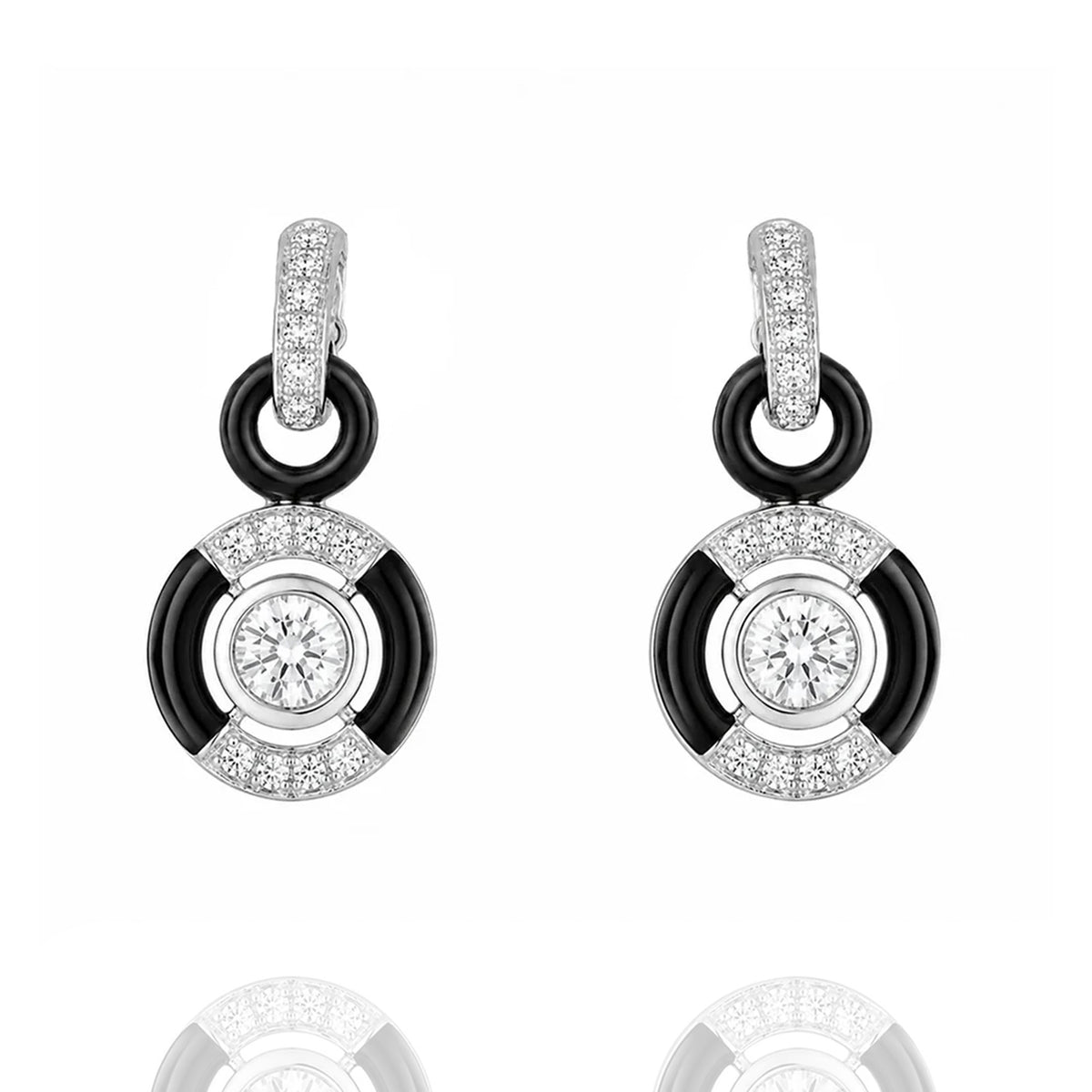 Shadows in Bloom Diamond Earrings