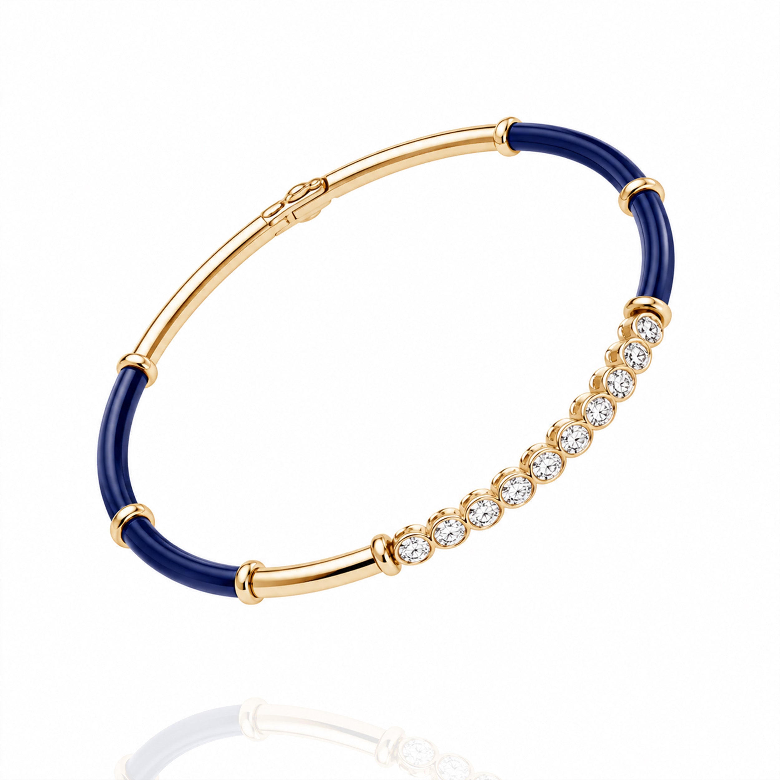 Stellar Ribbon Diamond Bangle