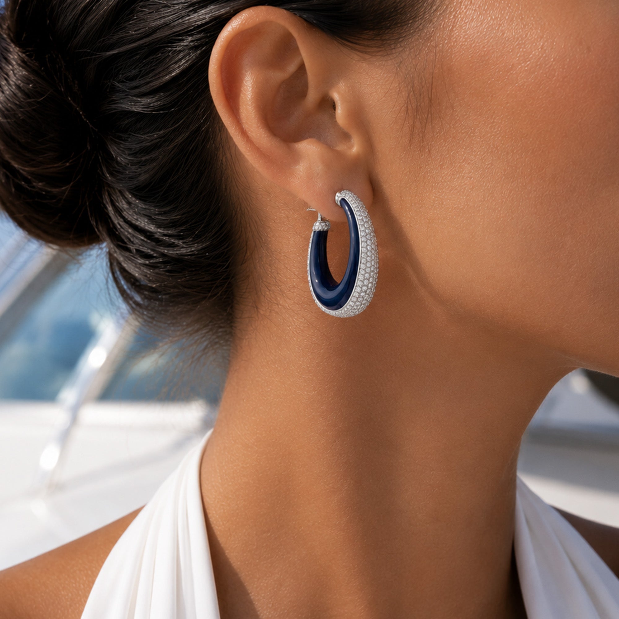 Streams of Light Diamond Earrings
