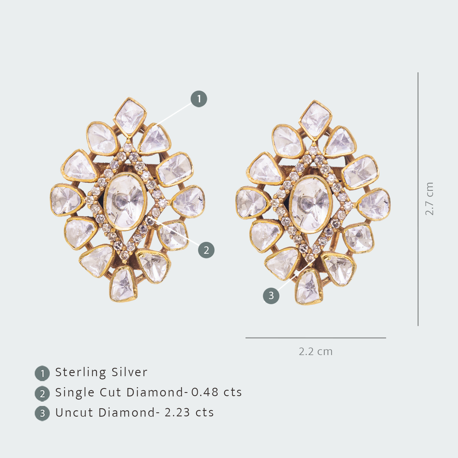 Thea Polki Earrings