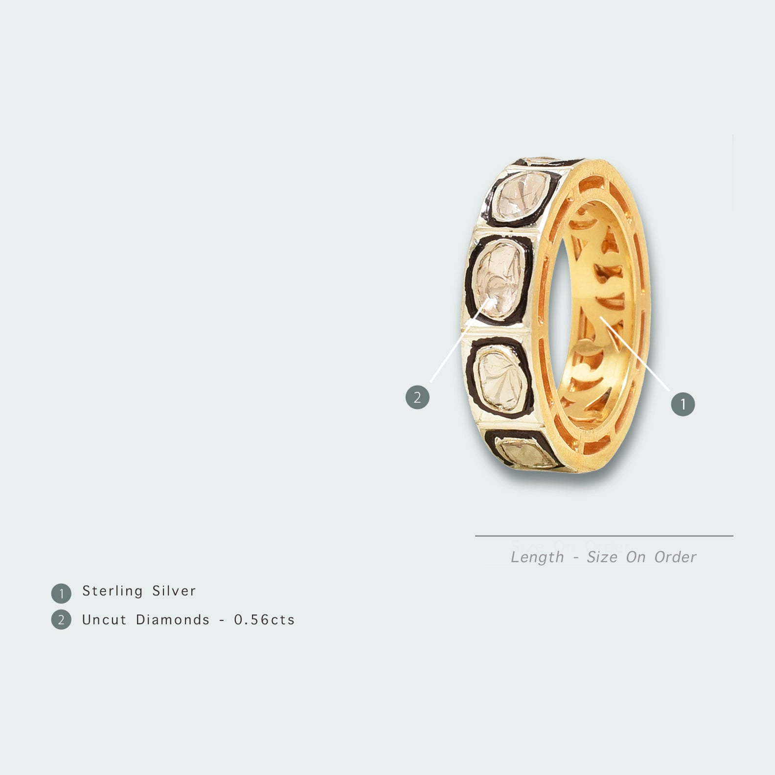 Eternity Band Polki Ring