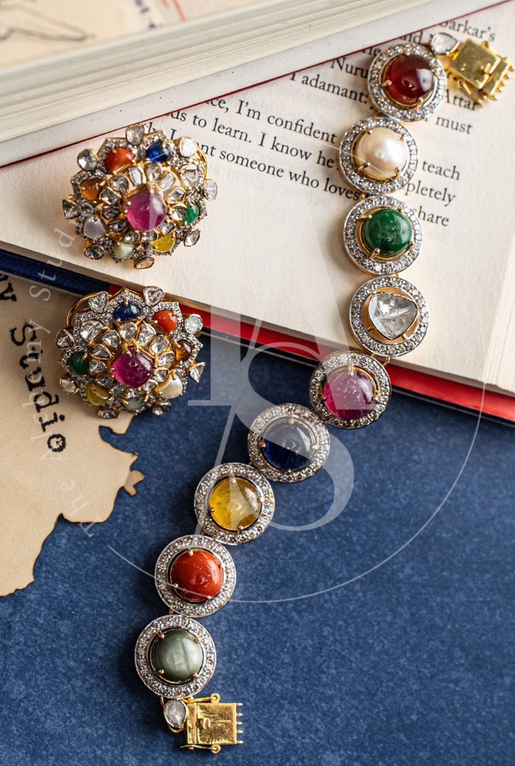 Abelle Navaratan and Uncut Diamond Earrings