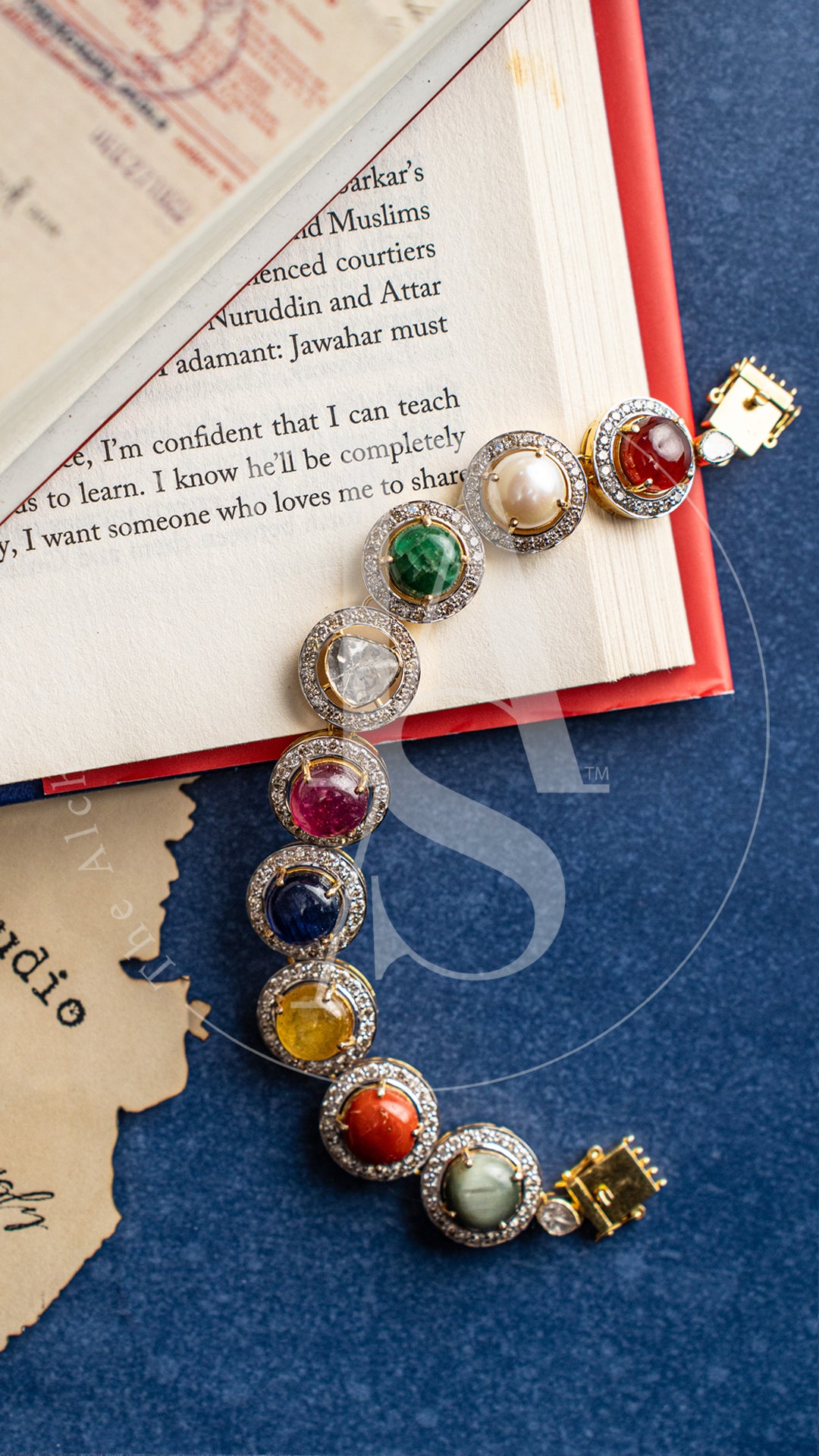Abelle Navaratan and Uncut Diamond Bracelet