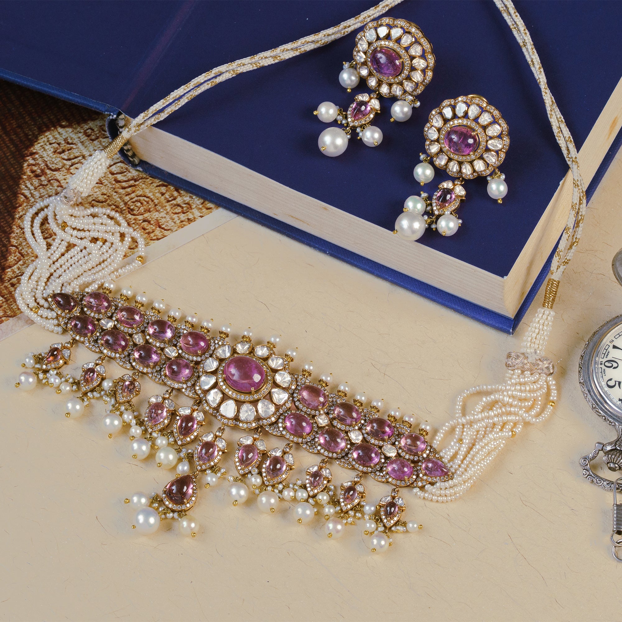 Anara Tourmaline Polki Necklace