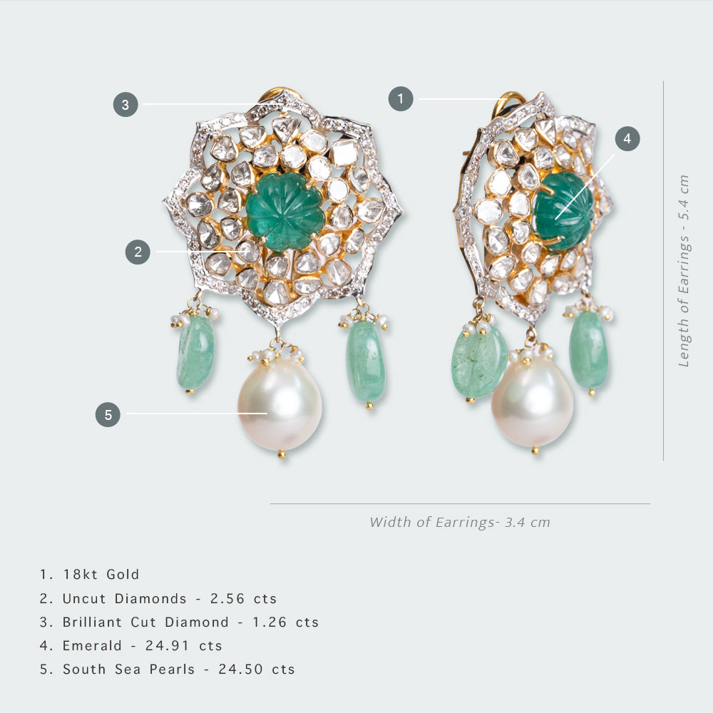 Tamira Uncut Diamond Earrings