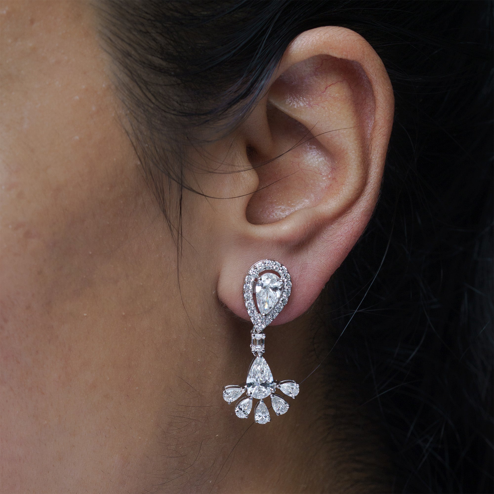 Marina Dangling Lab Diamond Earring