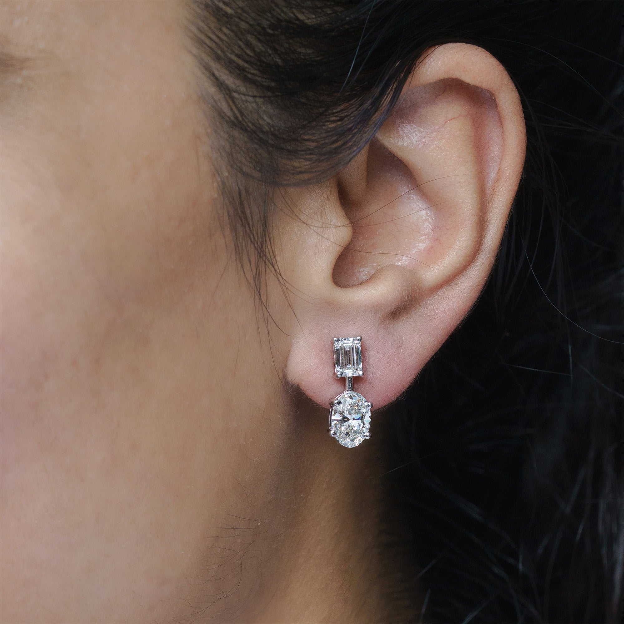 Audrey Twin Lab Diamond Earring