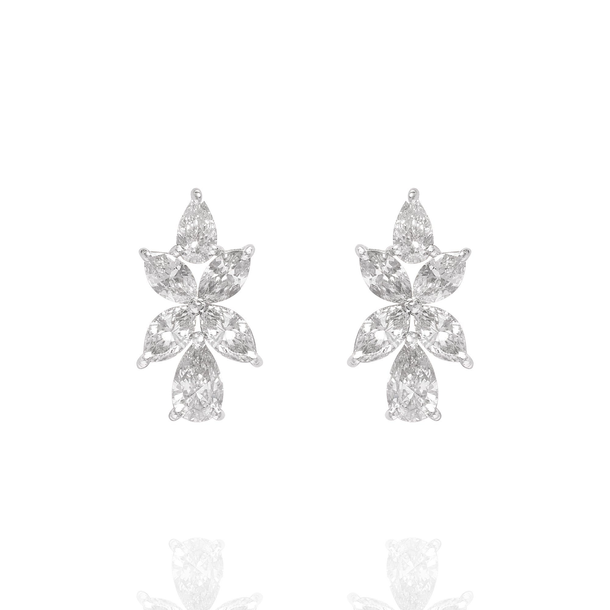 Malaha Lab Diamond Foral Earring