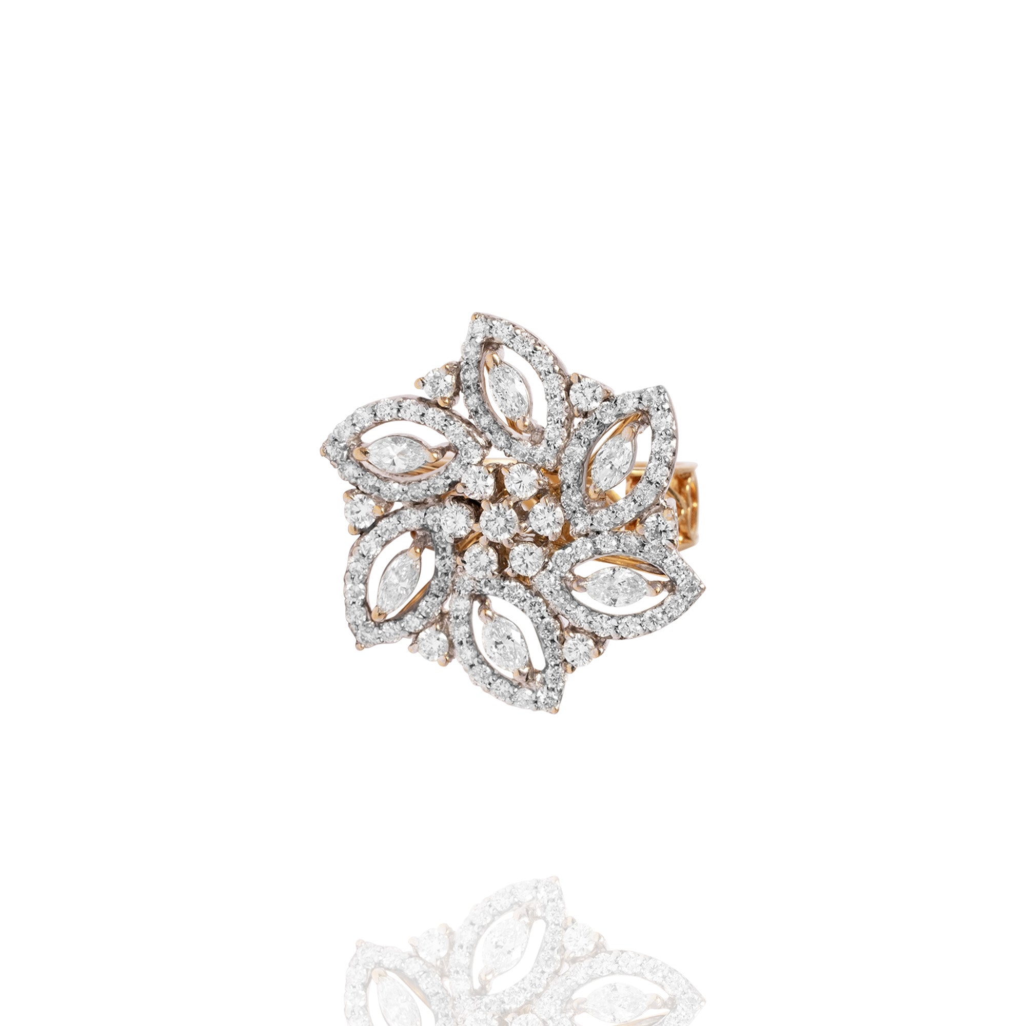 Alosia Floral Lab Diamond Ring