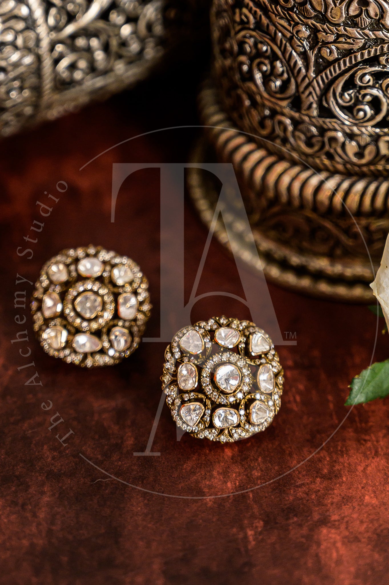 Meher Victorian Polki Earrings