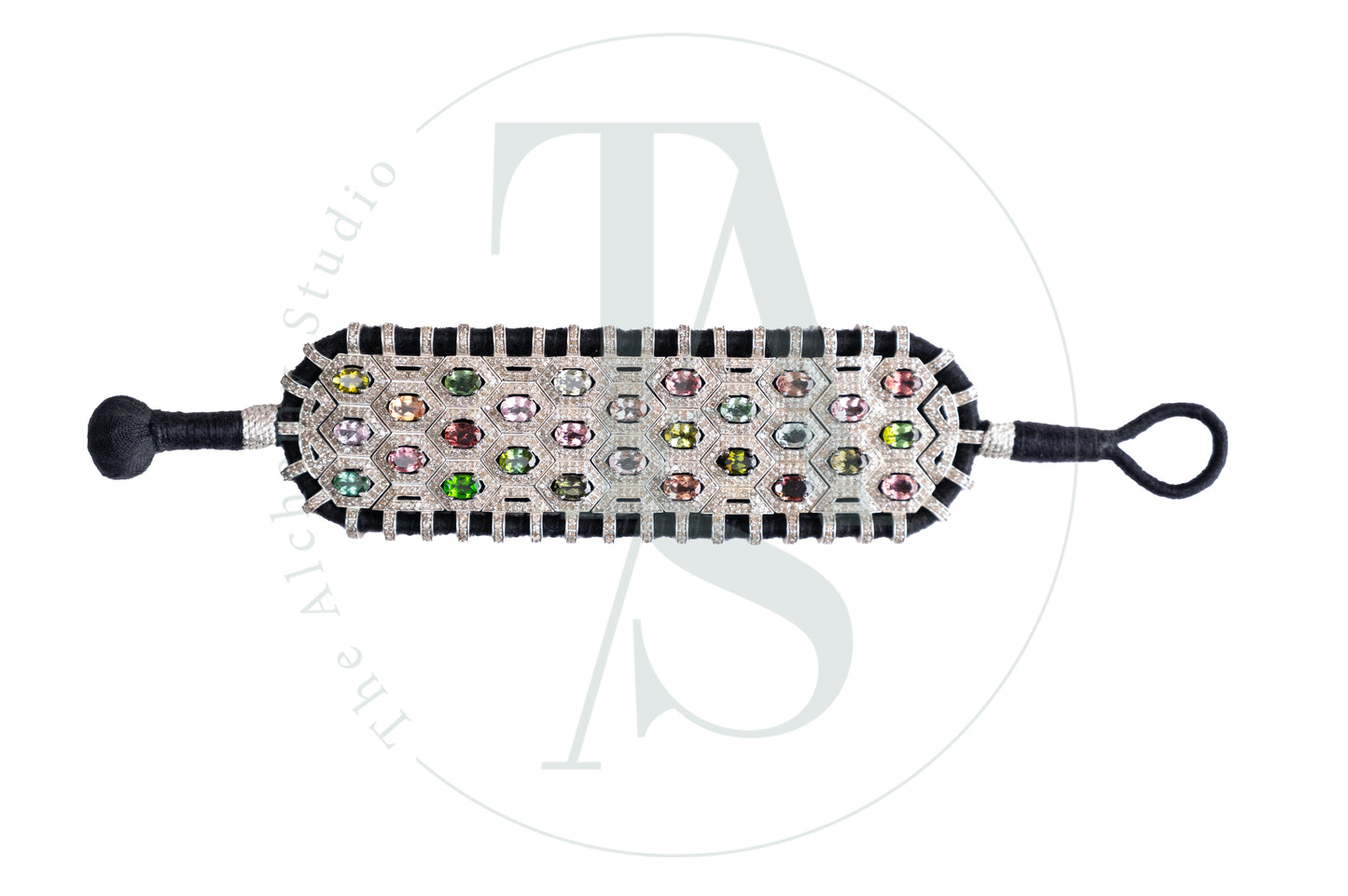 Riley Multi Tourmaline and Diamond Bracelet
