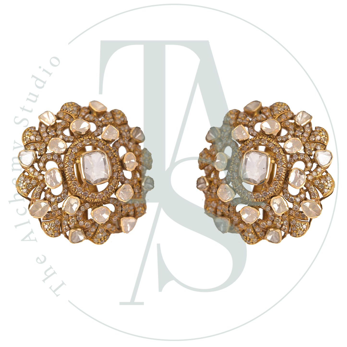 Saira Victorian Polki Earrings