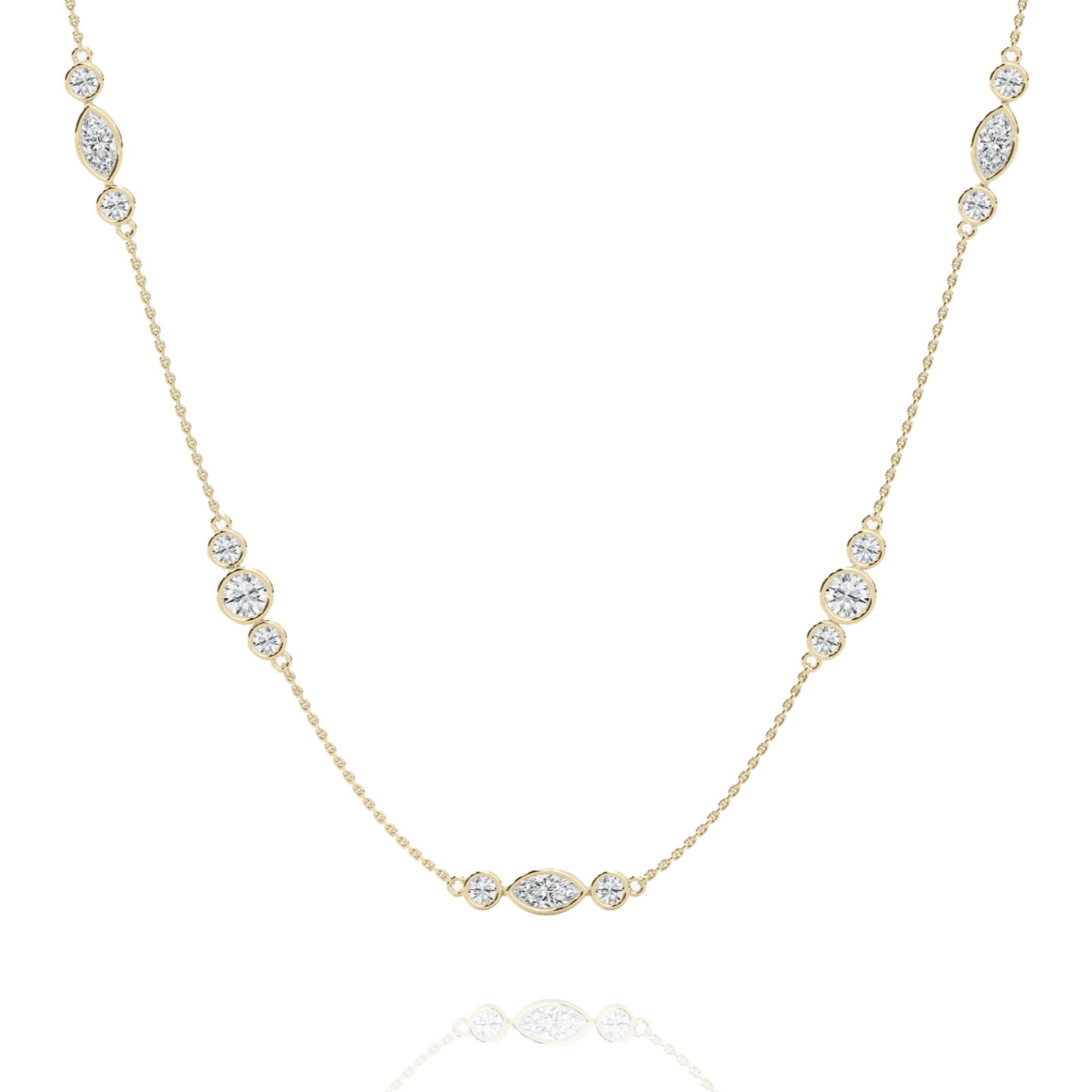 Elarine Lab Diamond Necklace