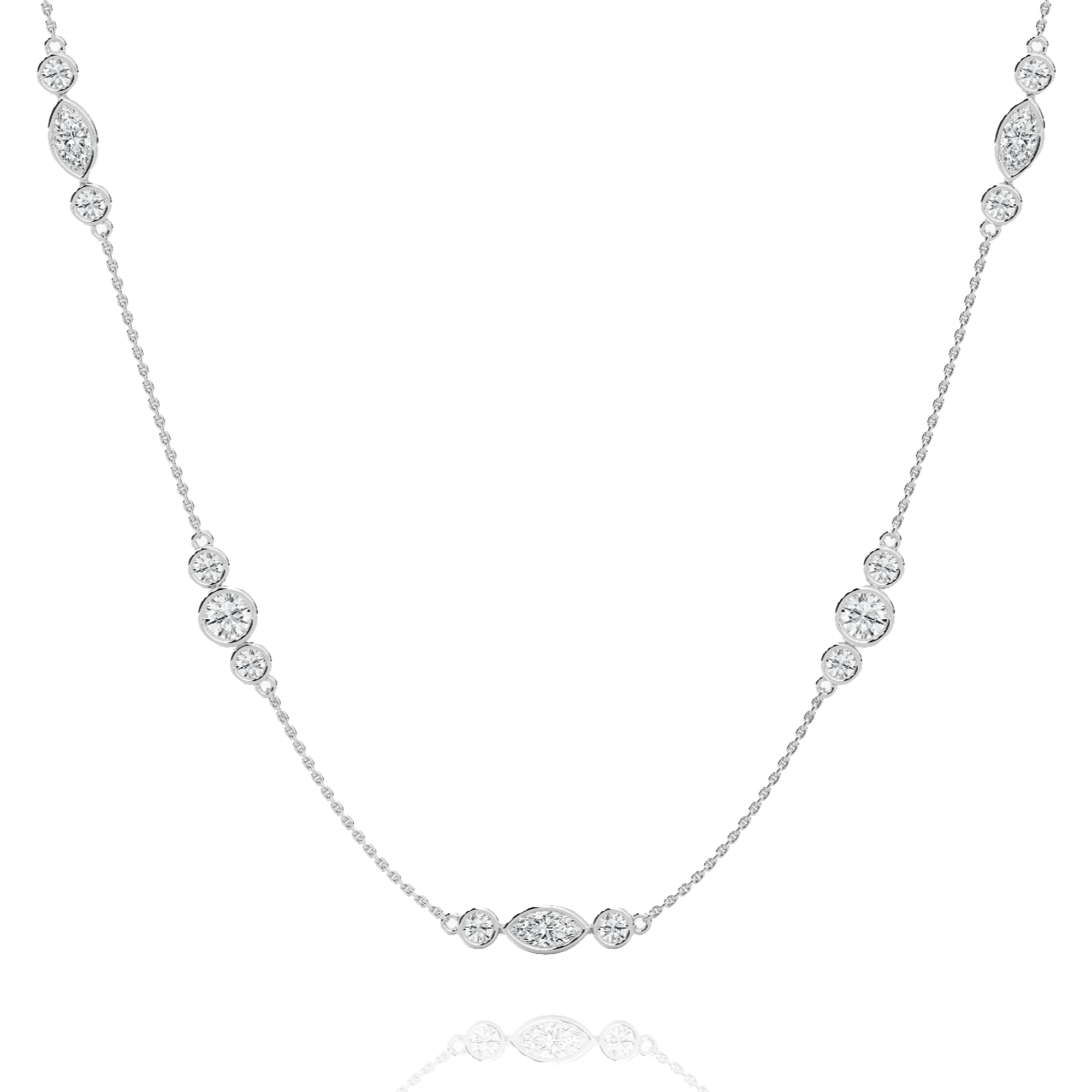 Elarine Lab Diamond Necklace