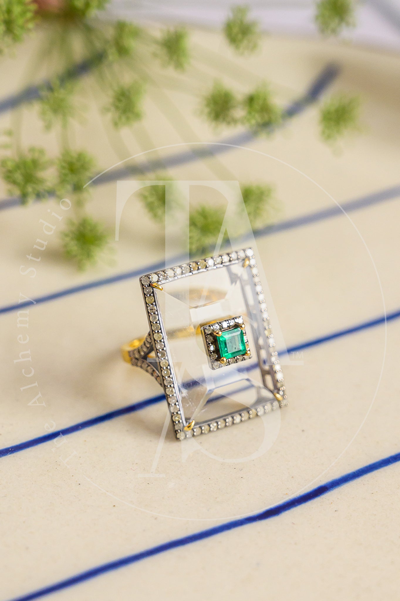 Tiana Crystal and Diamond Ring