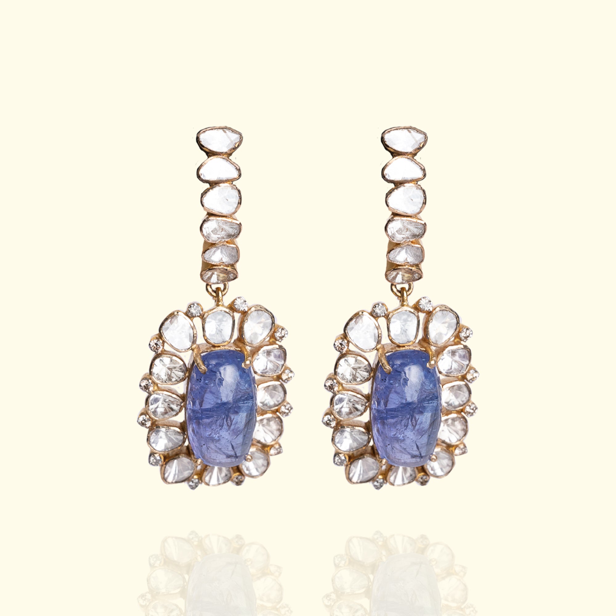 Kiyan Tanzanite Polki Earrings