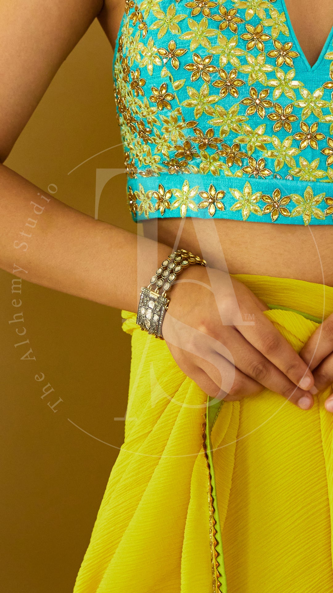 Marakkesh 3 Line Uncut Diamond Bracelet