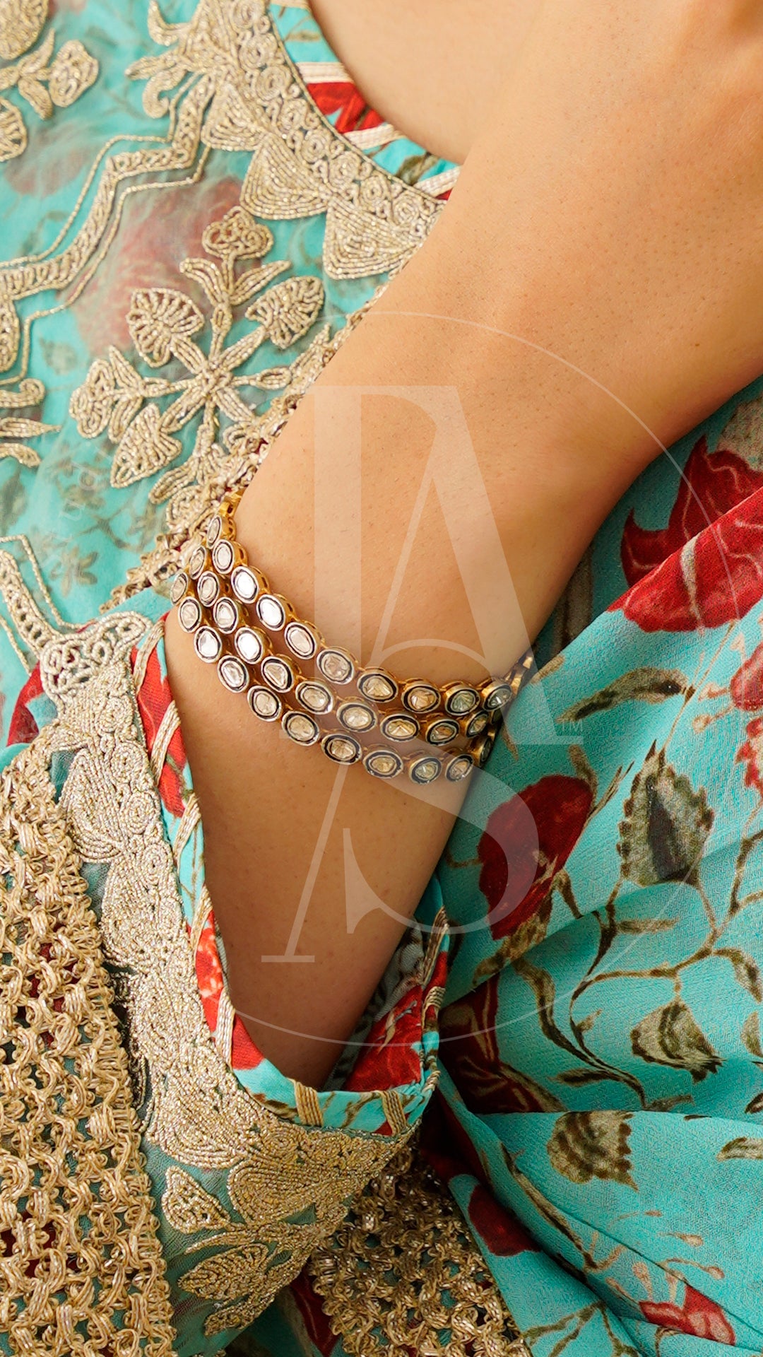 Marakkesh 3 Line Uncut Diamond Bracelet