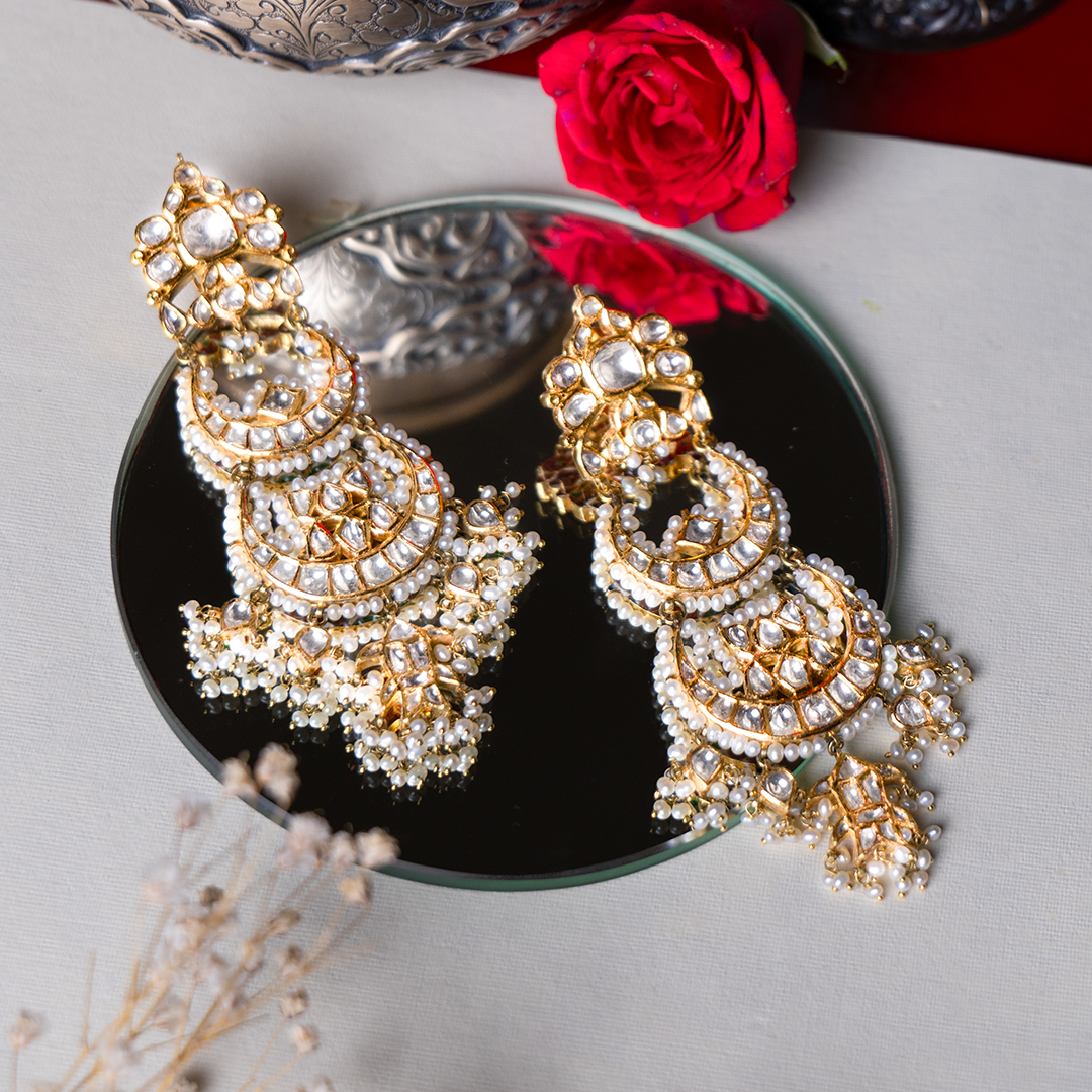 Padmavati Dual Polki Chandbalis