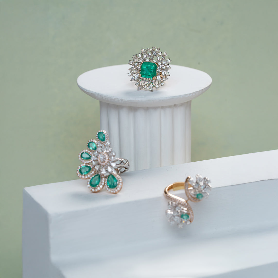 Honor Emerald Diamond Ring