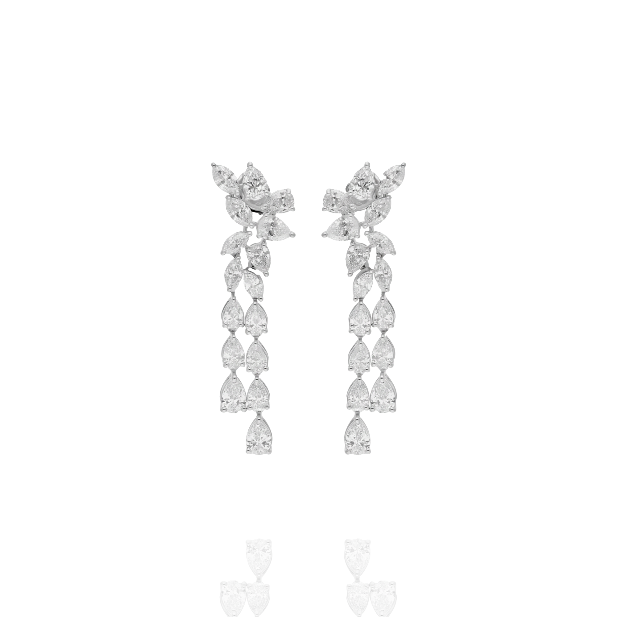 Bellara dangling lab diamond earrings