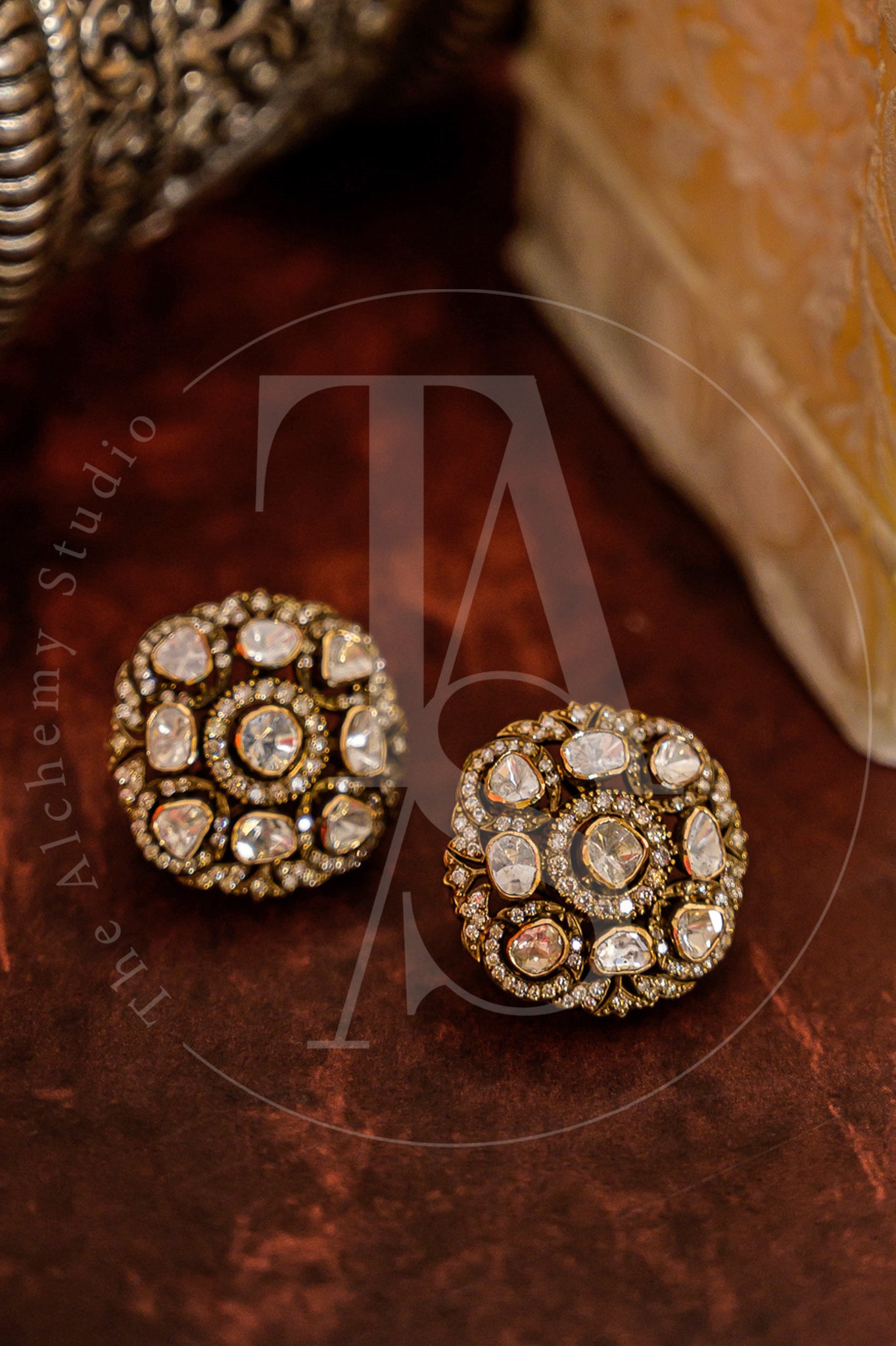 Meher Victorian Polki Earrings