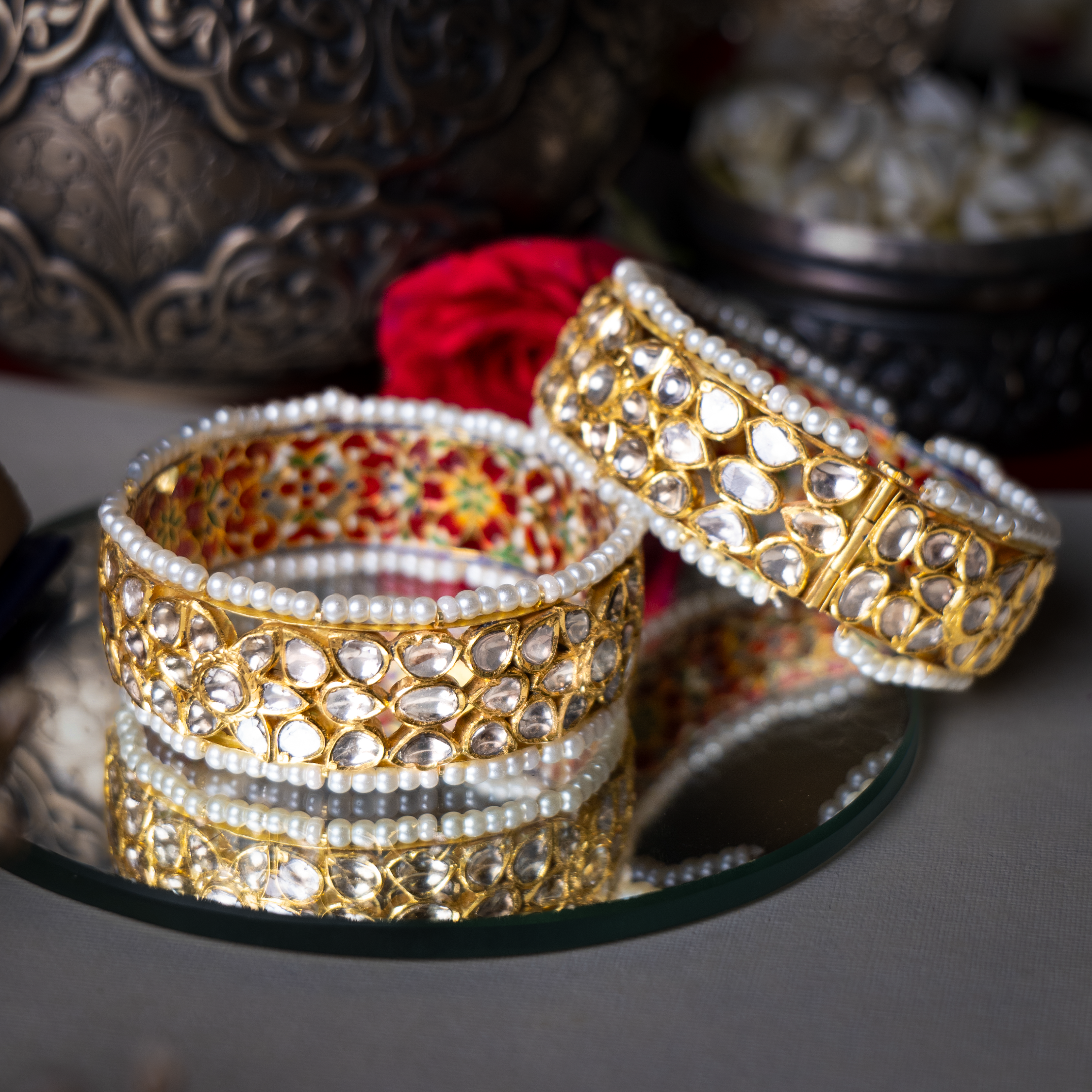 Ishwari Polki Bangles