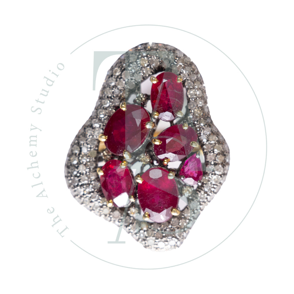 Rufina Ruby and Diamond Ring