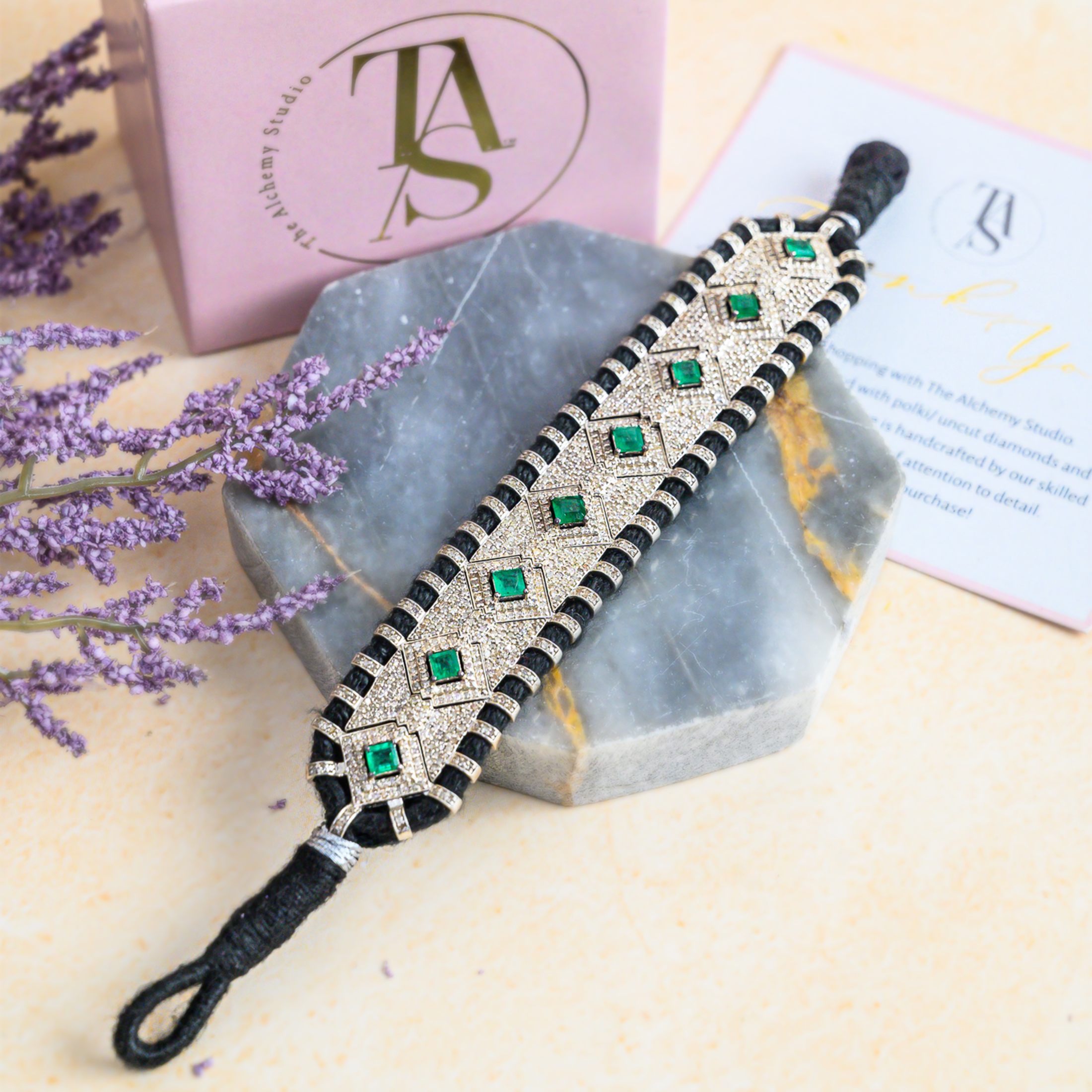 Chiara Diamond Emerald Bracelet