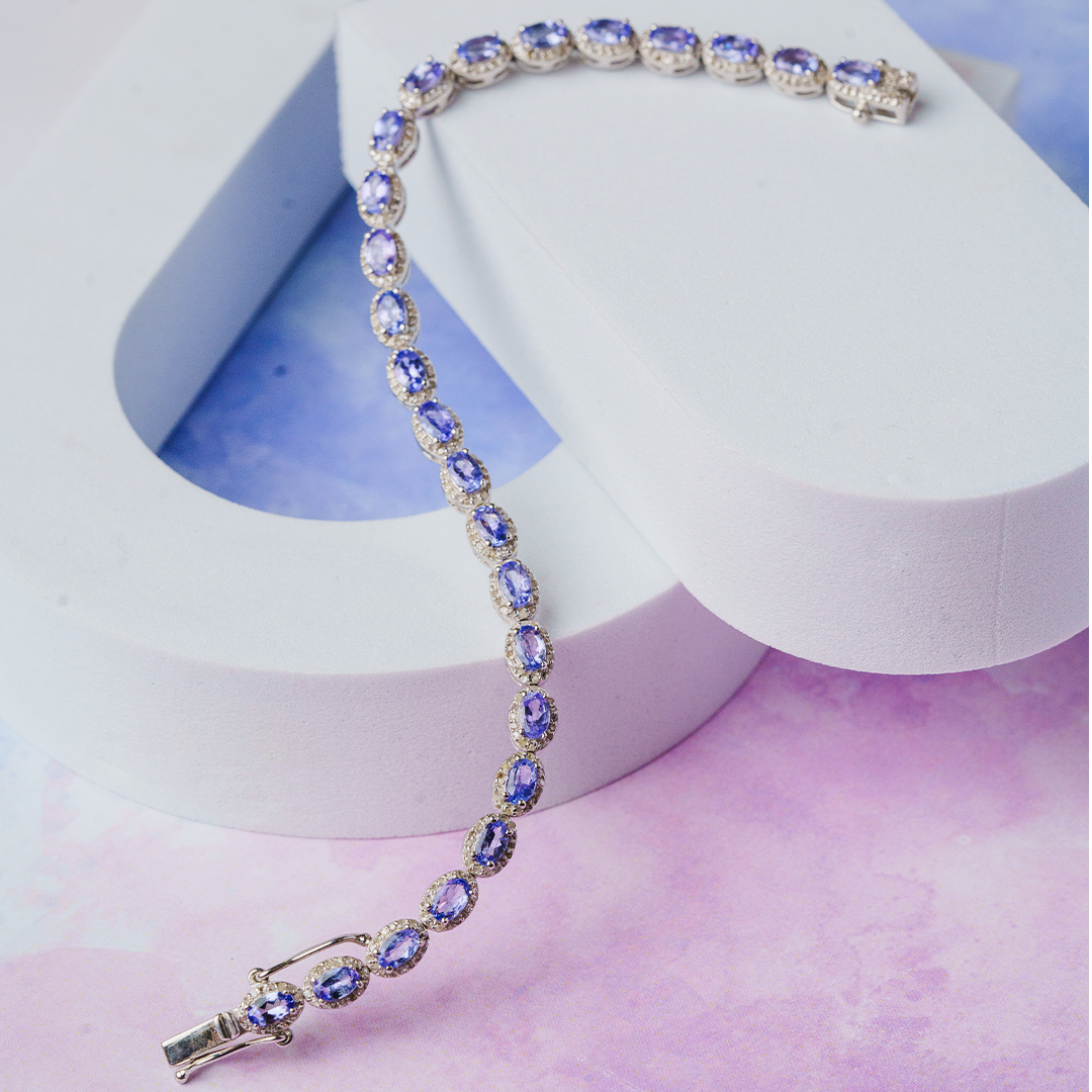 Edith Diamond Tanzanite Bracelet