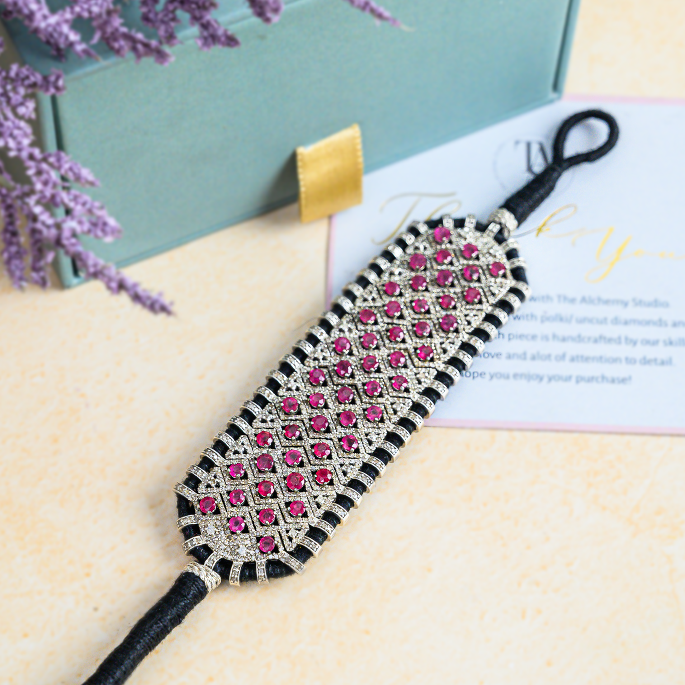Theo Diamond Ruby Bracelet