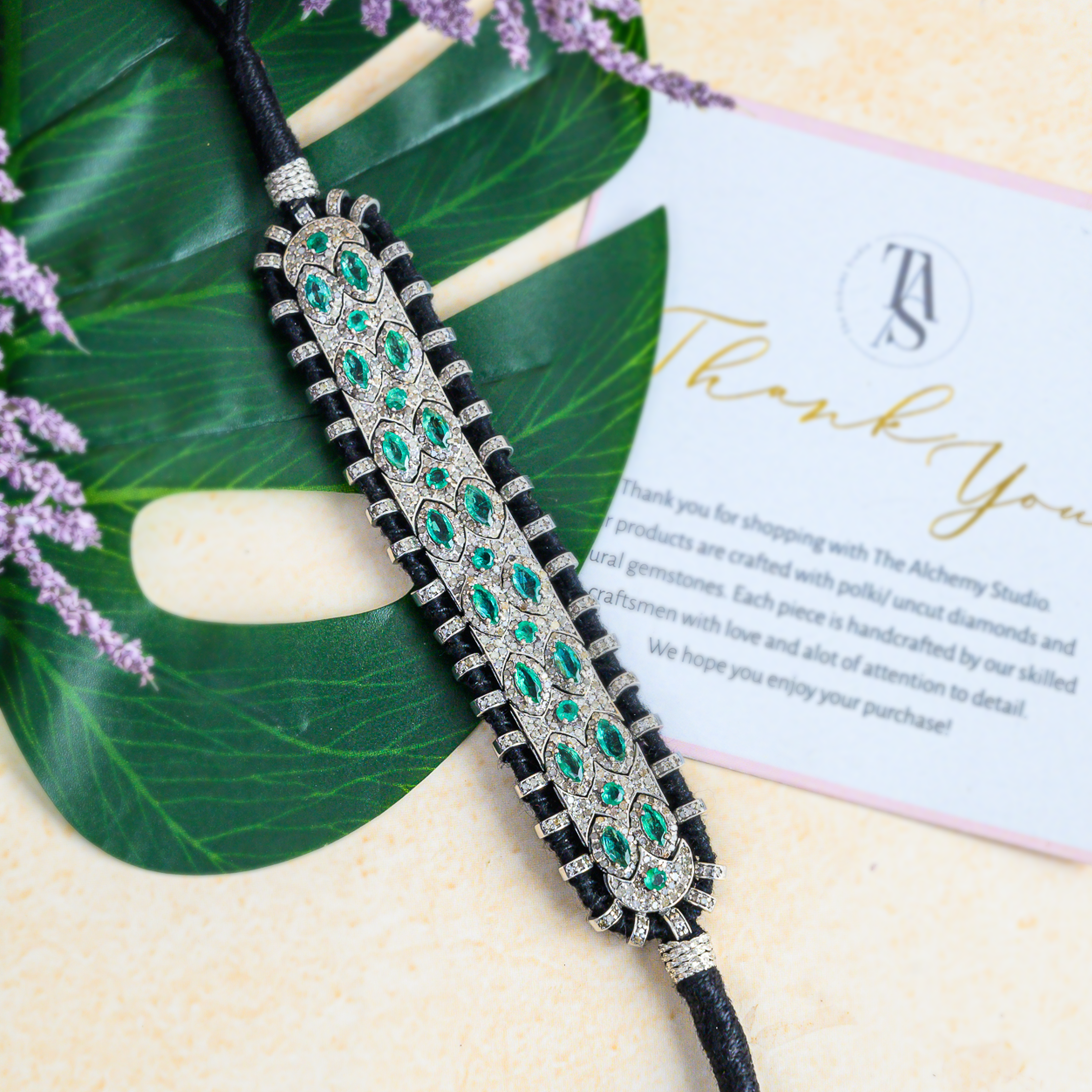 Irene Diamond Emerald Bracelet