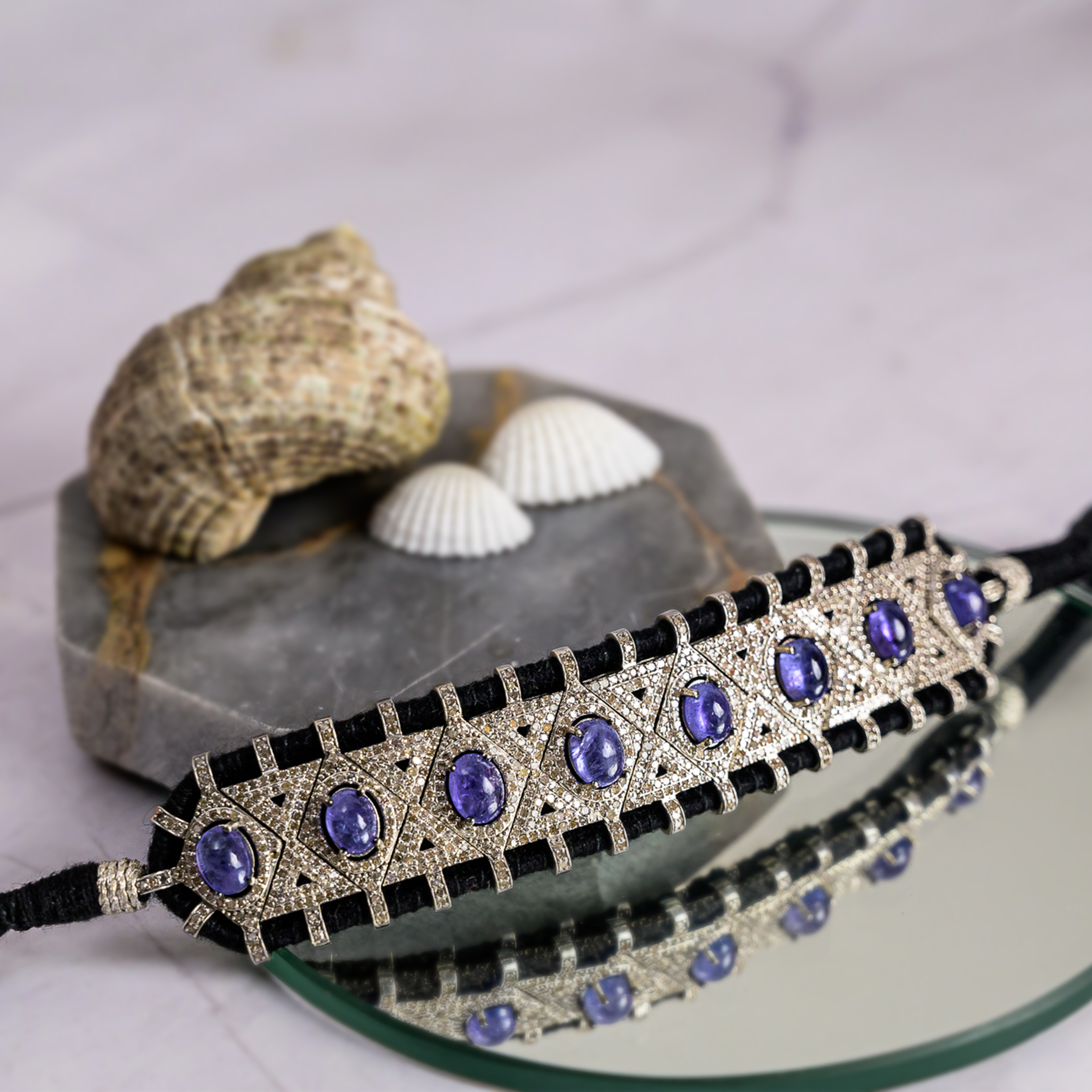 Elena Diamond Tanzanite Bracelet