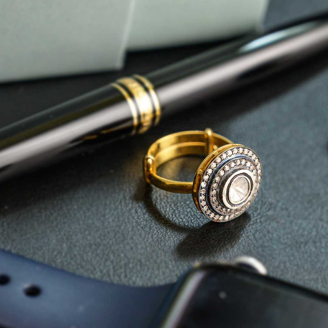 Elara Polki Ring