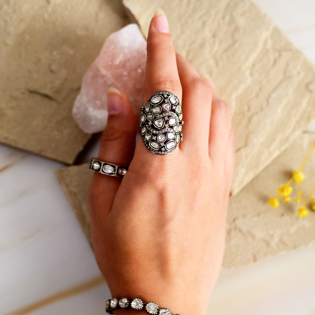 Galaxy Polki Ring