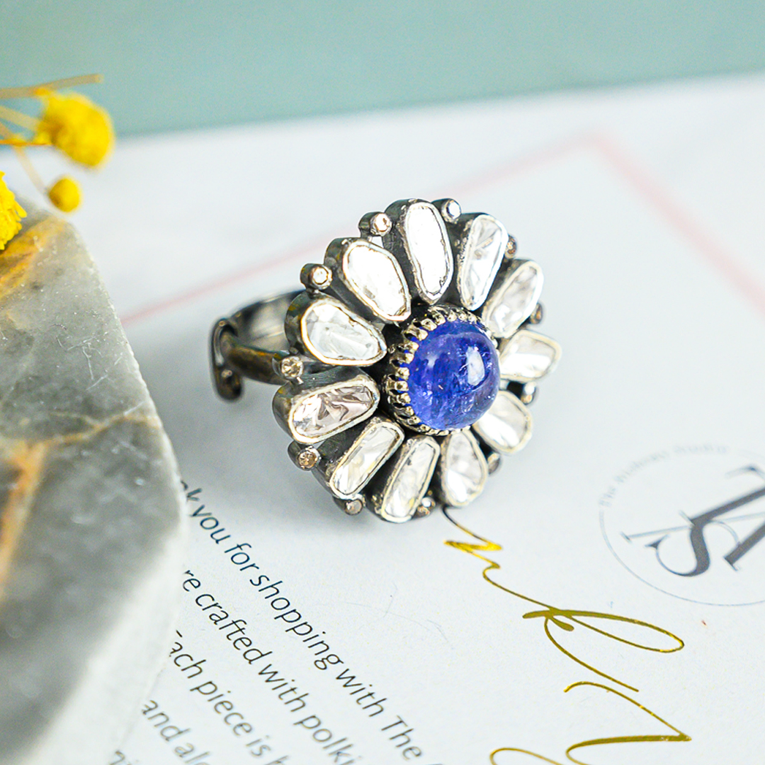 Amara Polki Tanzanite Ring