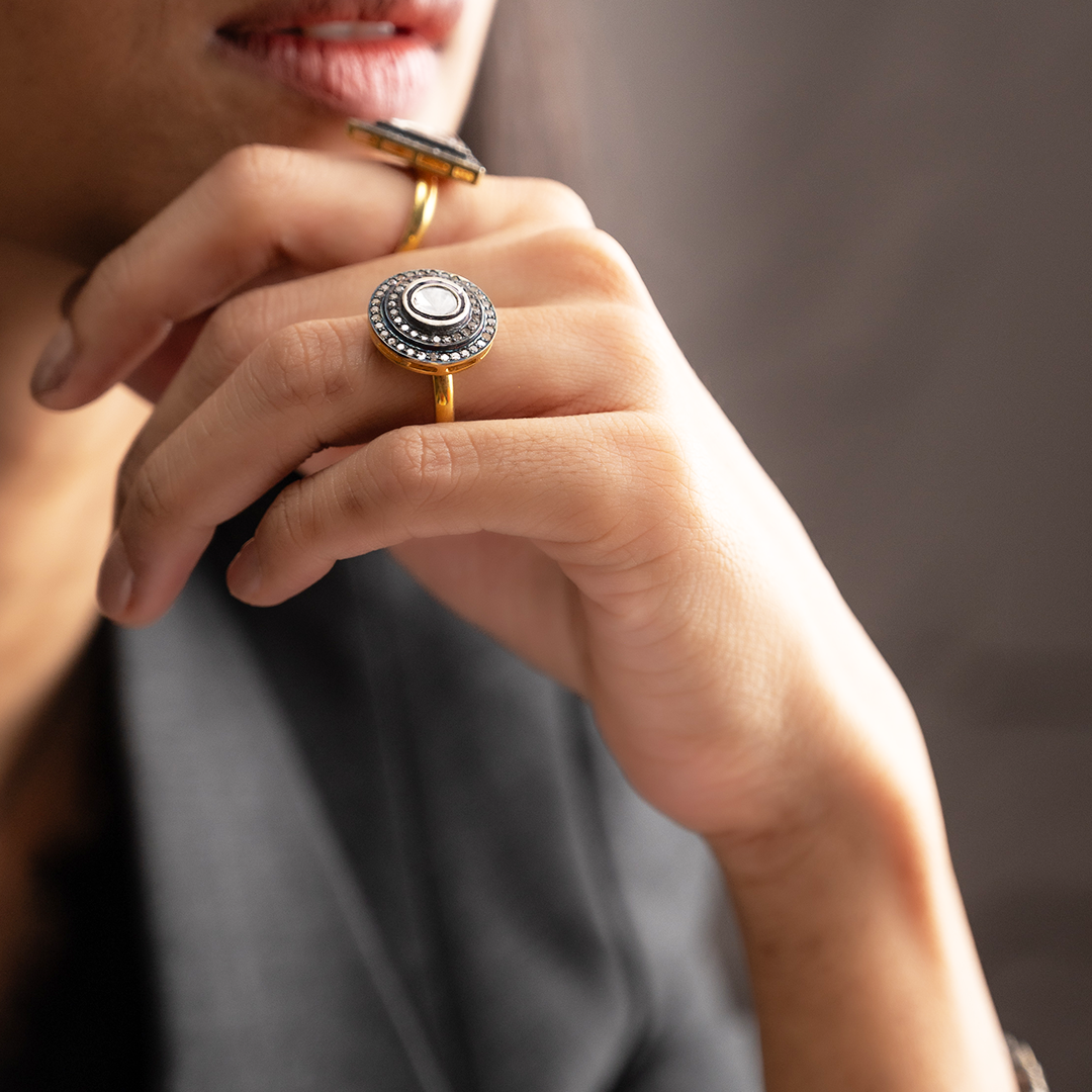 Elara Polki Ring