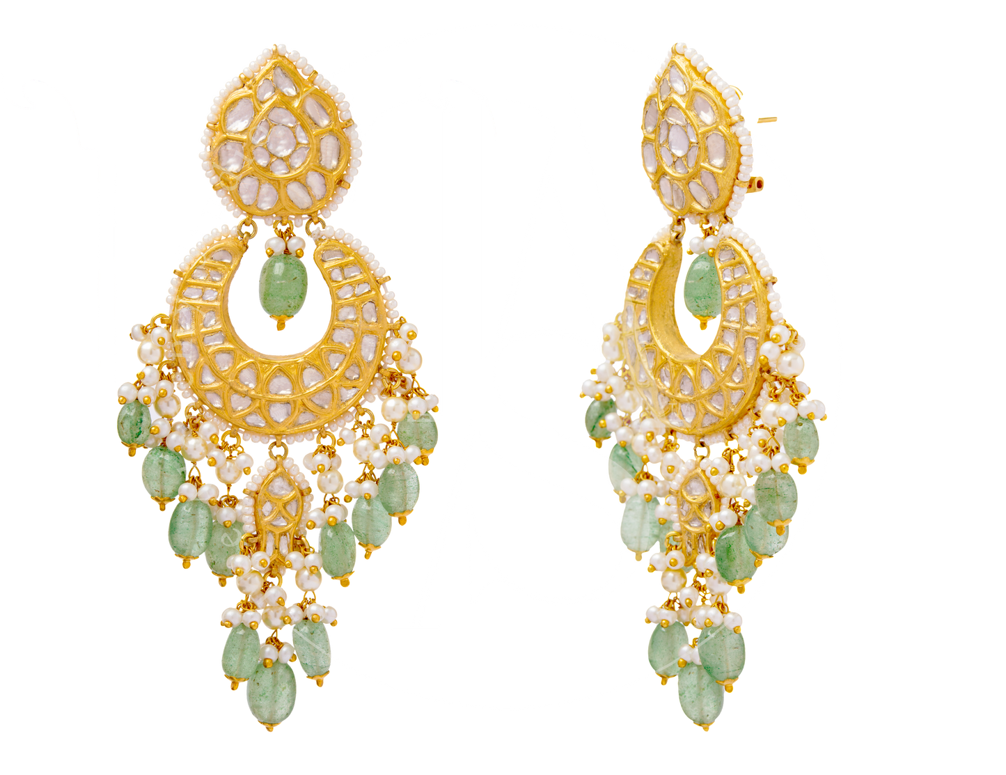 Alia Uncut Diamond Earrings