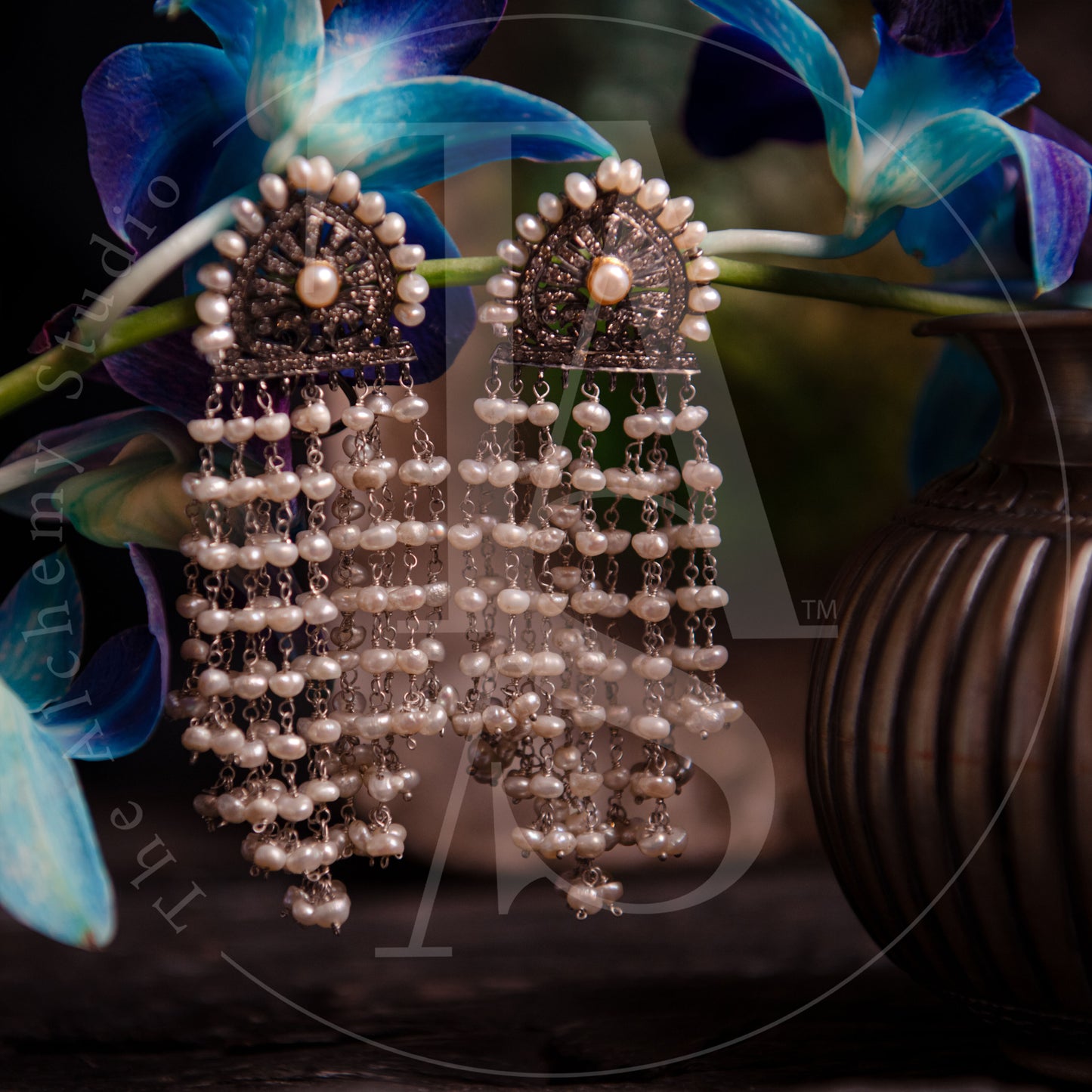 Pearl Fringe Earrings