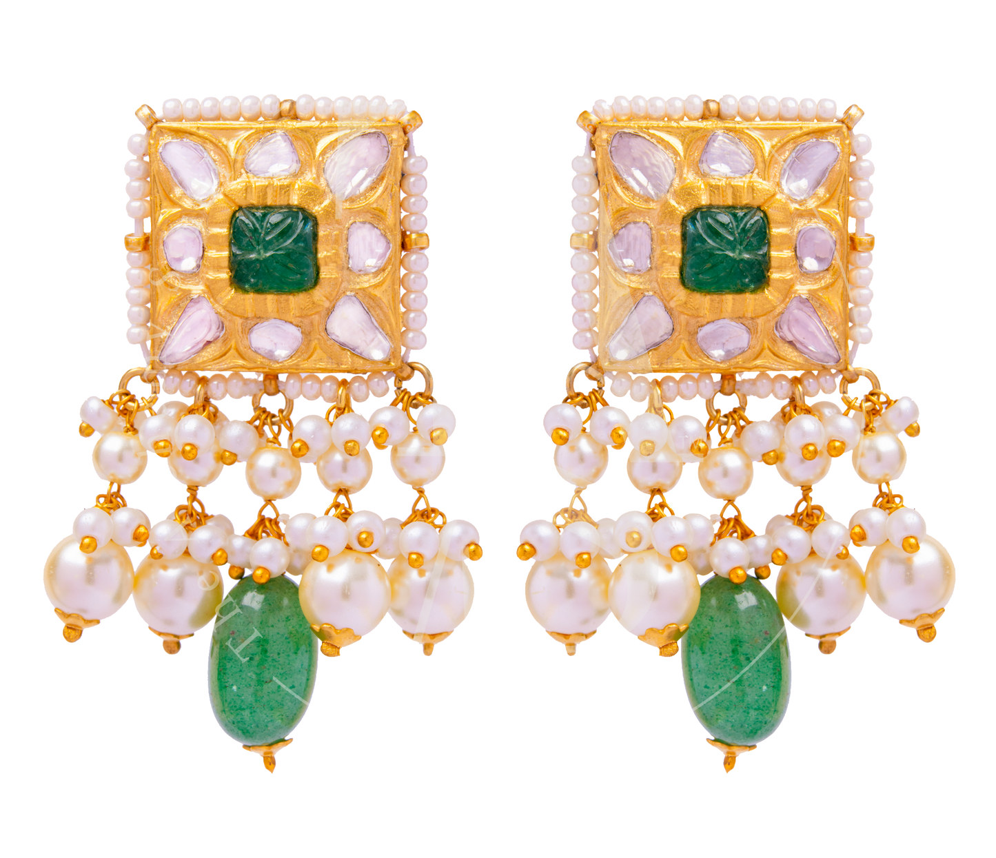 Nadia Uncut Diamond Earrings