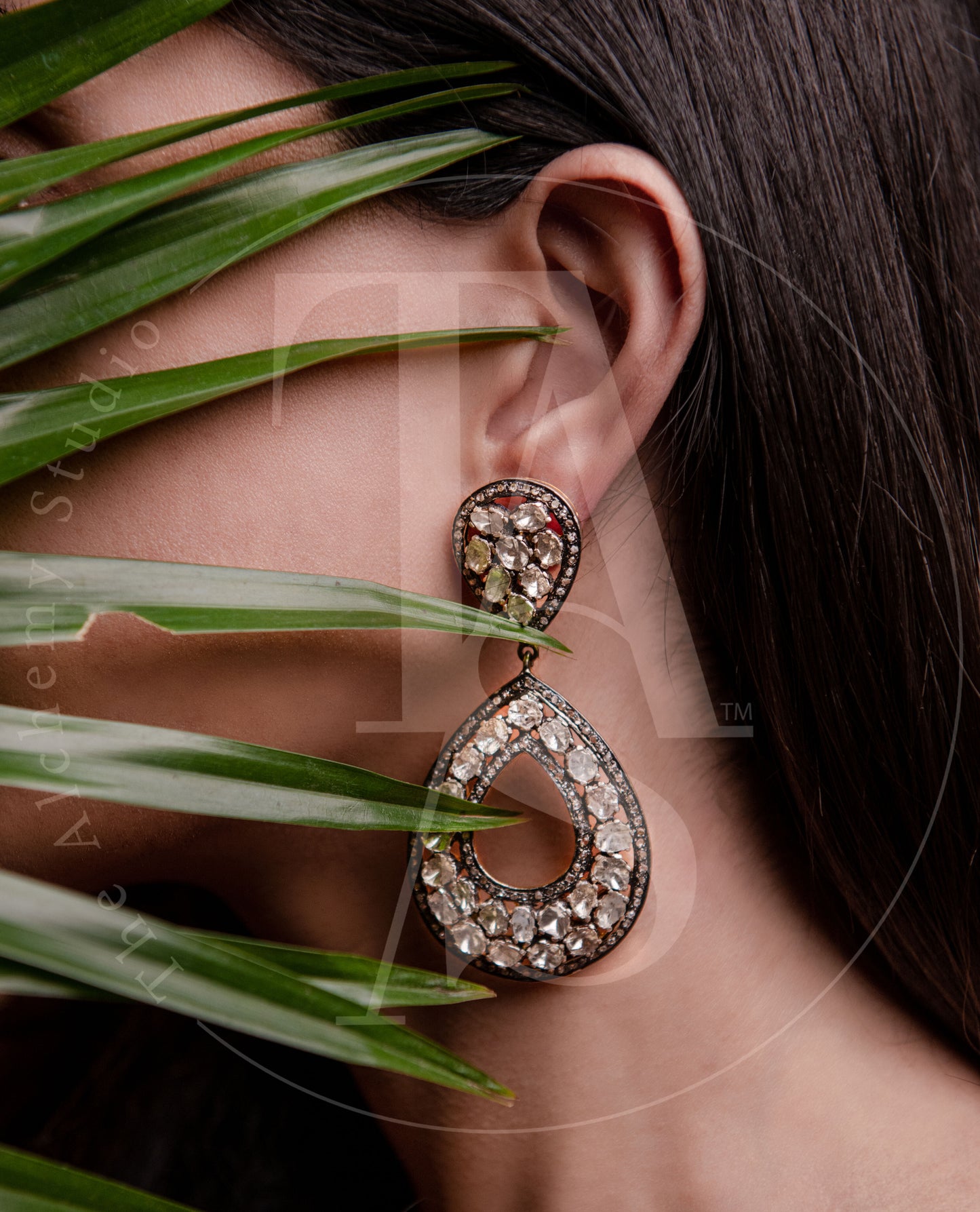 Enigma Uncut Diamond Earrings