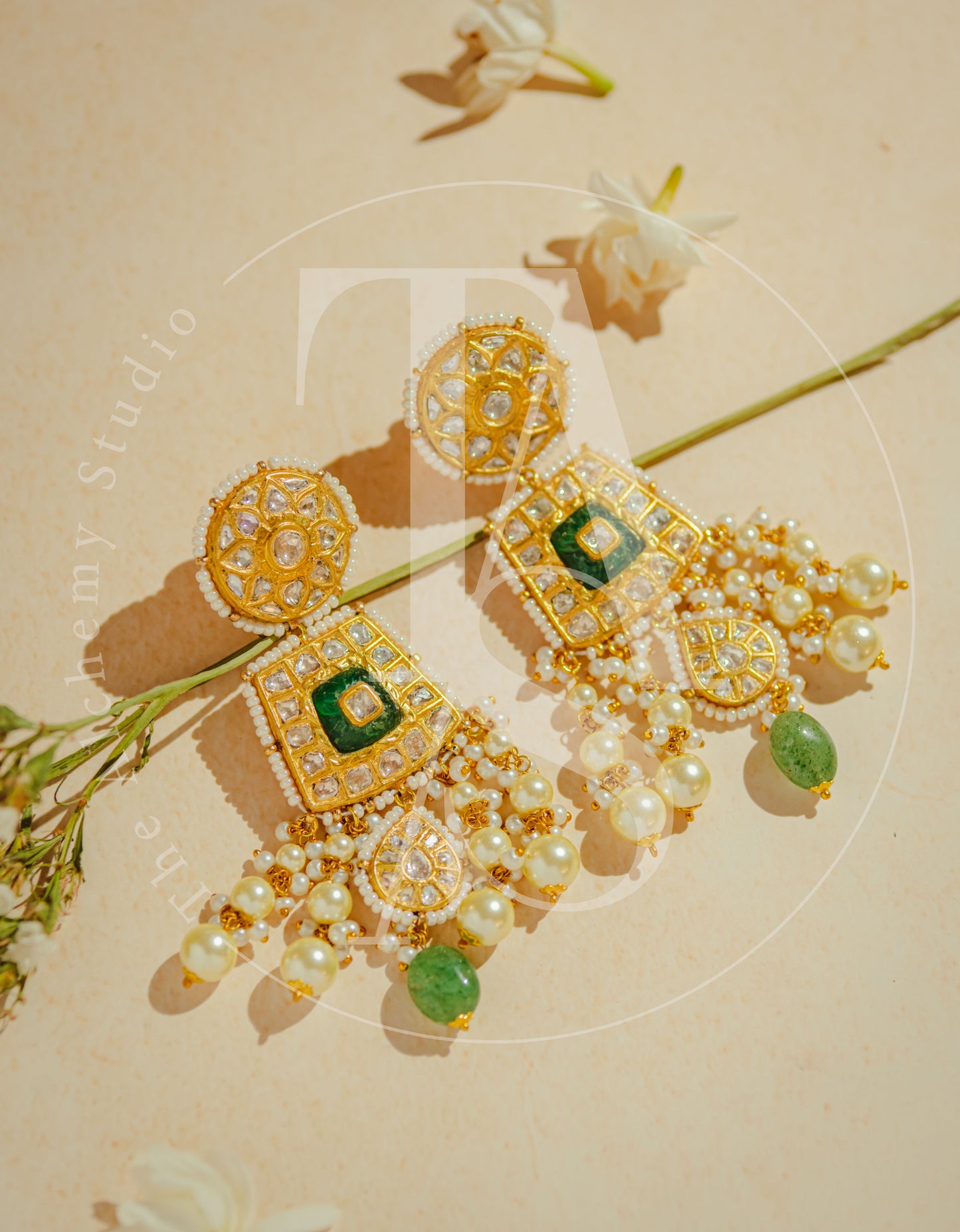Rabia Uncut Diamond Earrings