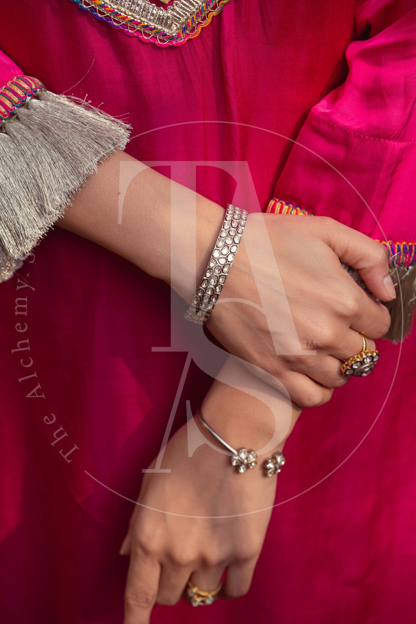 Starlight Uncut Diamond Bangle