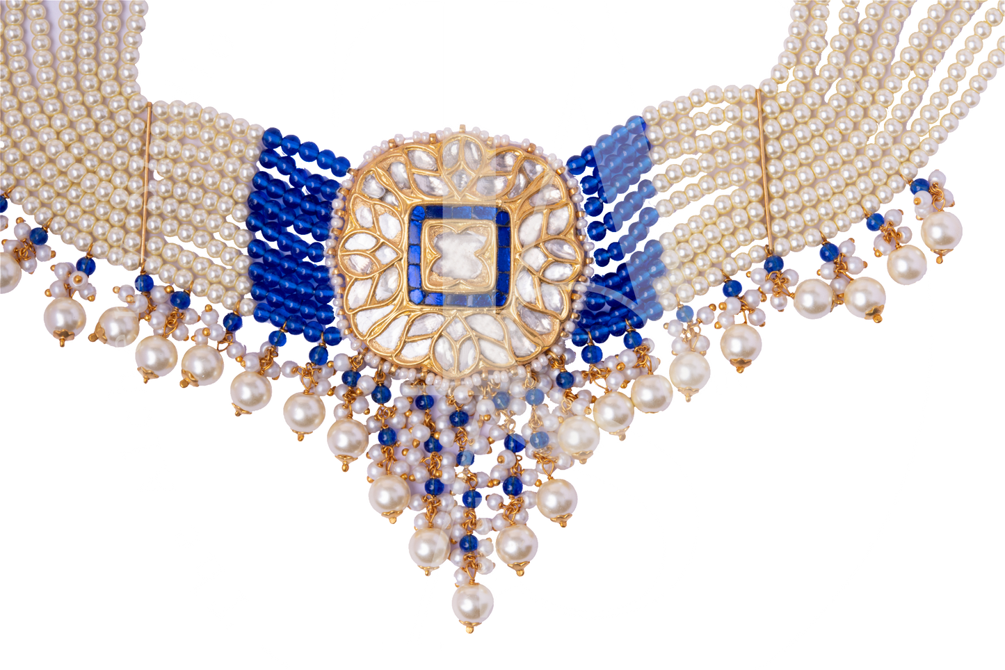 Blue Moon Uncut Diamond Choker