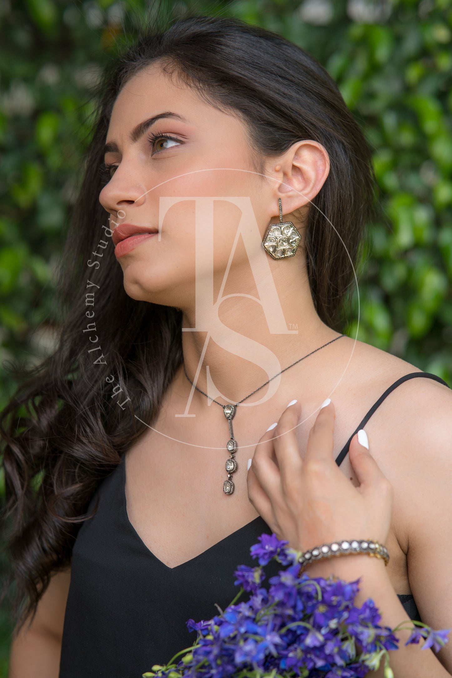 Diamond Ivy Uncut Diamond Pendant