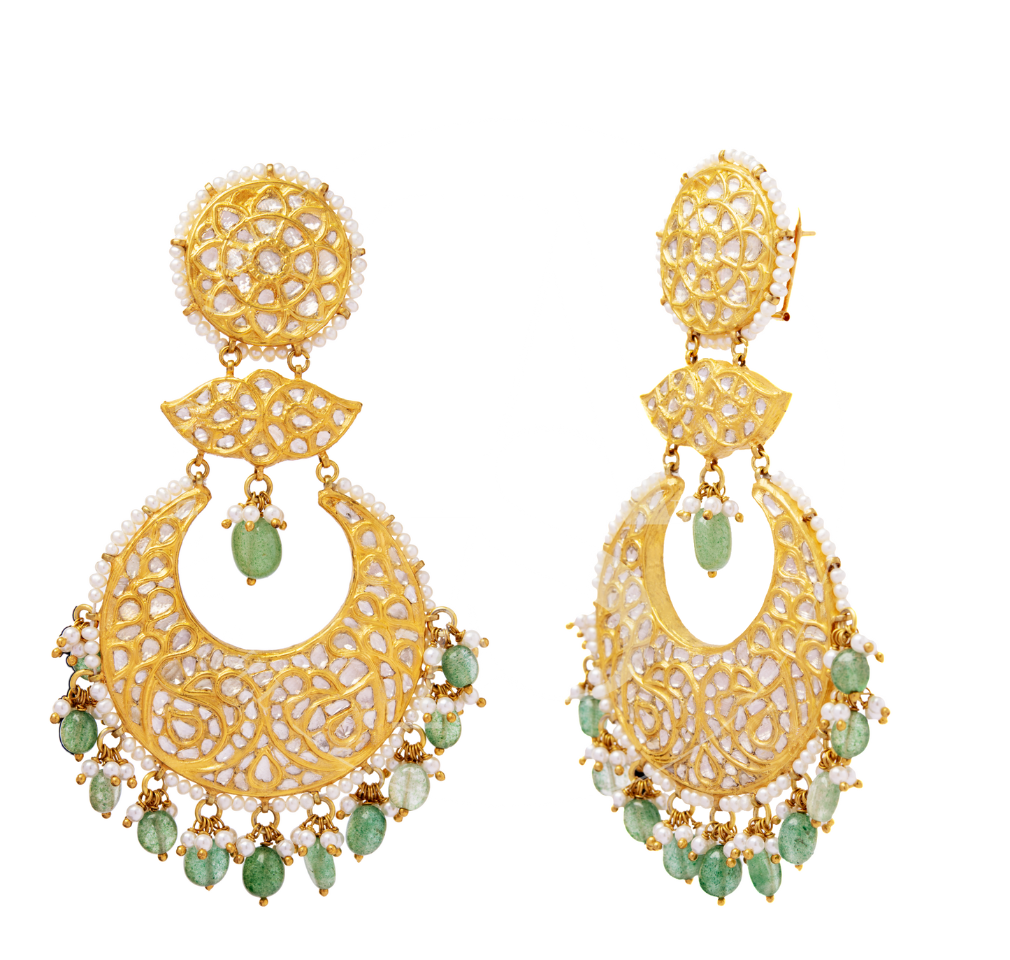 Ambi Uncut Diamond Chaand Balis