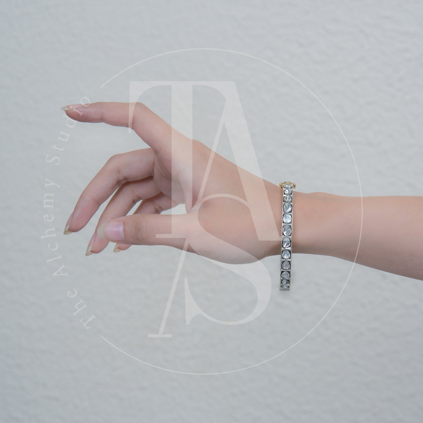 Silvernight Uncut Diamonds Bangle