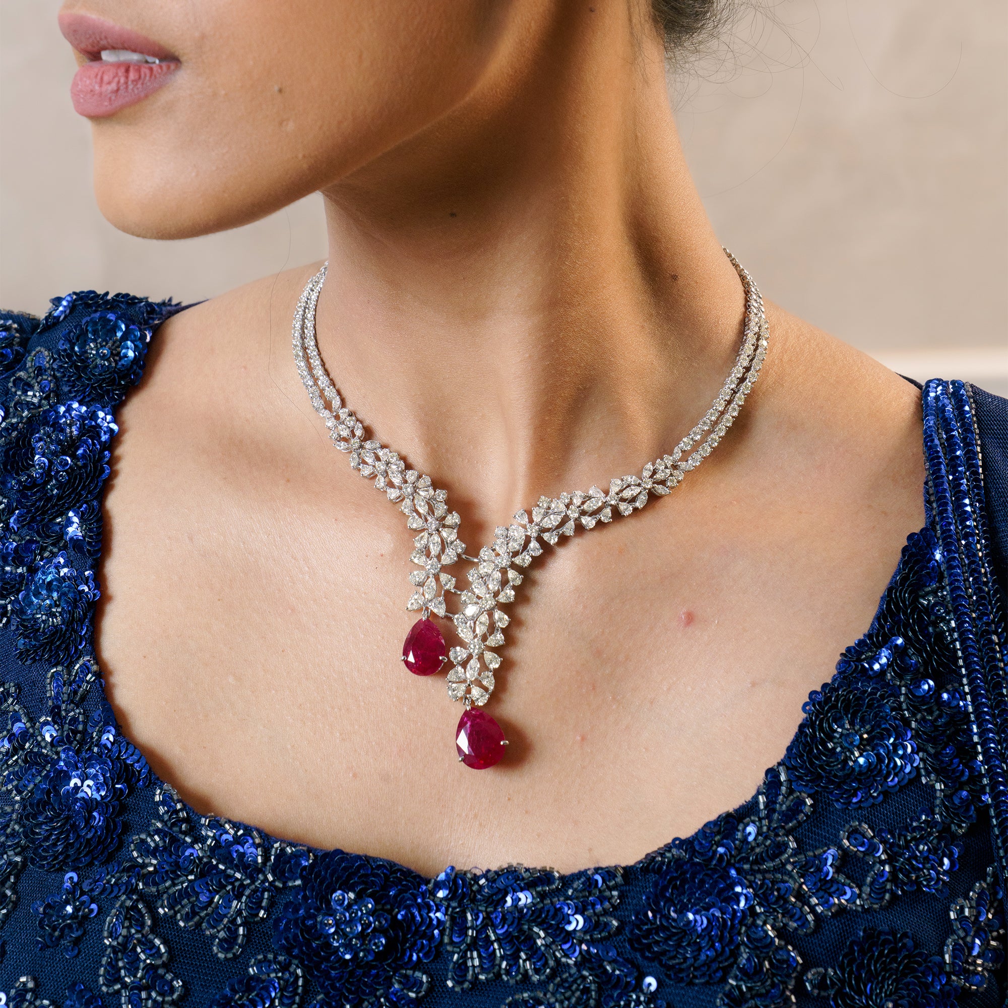 Rouge Royale Diamond Ruby Necklace